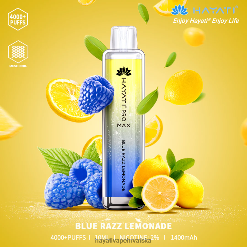 Hayati Vape Near Me - Hayati Pro Max za jednokratnu upotrebu 0D4PD95 plava razz limunada