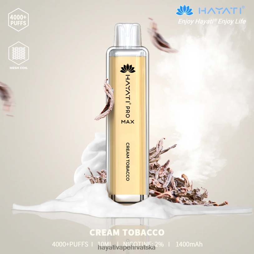 Hayati Vape Review - Hayati Pro Max za jednokratnu upotrebu 0D4PD136 krem duhan
