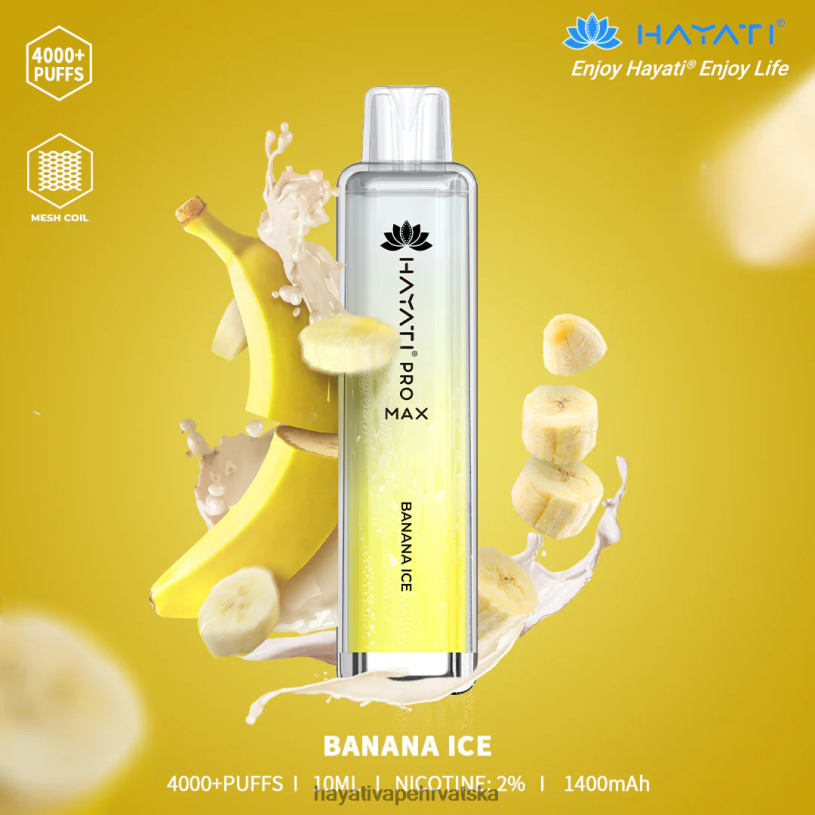 Hayati Vapes Wholesale - Hayati Pro Max za jednokratnu upotrebu 0D4PD90 led od banane