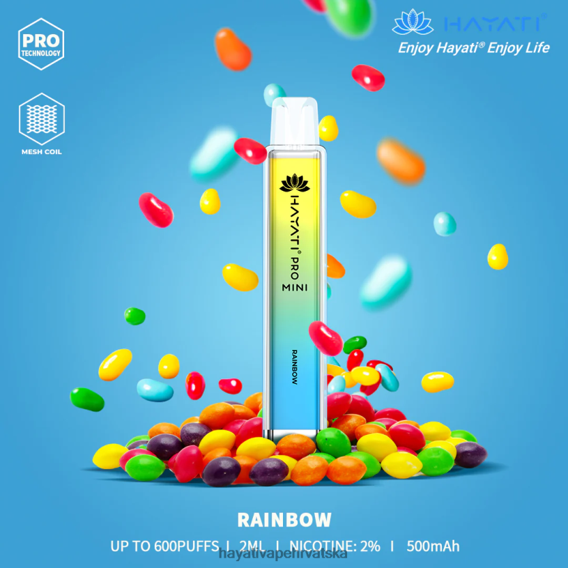 Hayati Flavour Vapes - Hayati Pro Mini za jednokratnu upotrebu 0D4PD19 duga