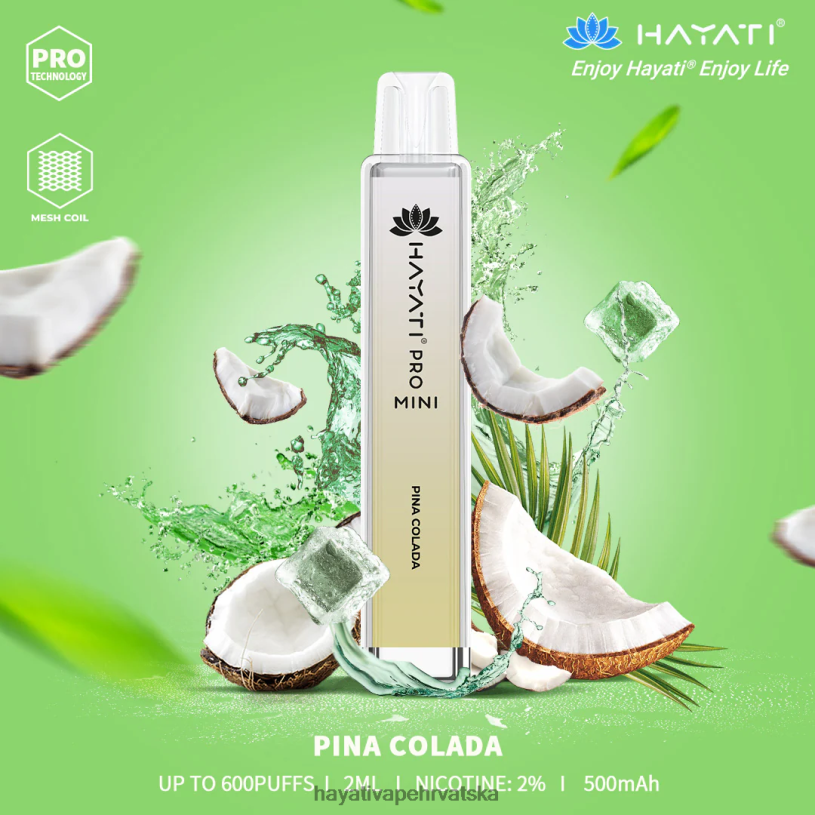Hayati Flavour Vapes - Hayati Pro Mini za jednokratnu upotrebu 0D4PD29 Pina Colada