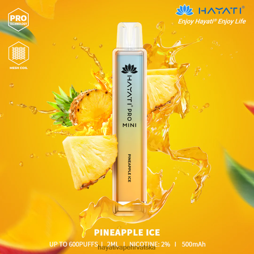 Hayati Flavours Hrvatska - Hayati Pro Mini za jednokratnu upotrebu 0D4PD17 led od ananasa