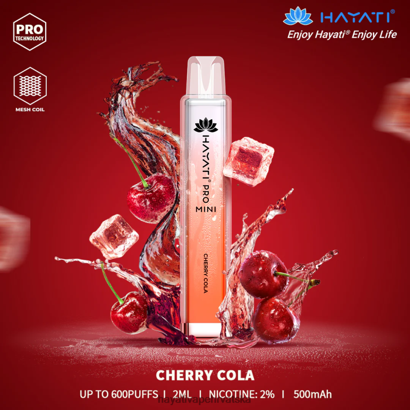 Hayati Flavours Hrvatska - Hayati Pro Mini za jednokratnu upotrebu 0D4PD7 cherry cola