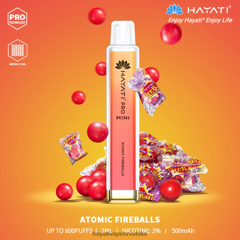 Hayati Hrvatska - Hayati Pro Mini za jednokratnu upotrebu 0D4PD1 atomska vatrena kugla