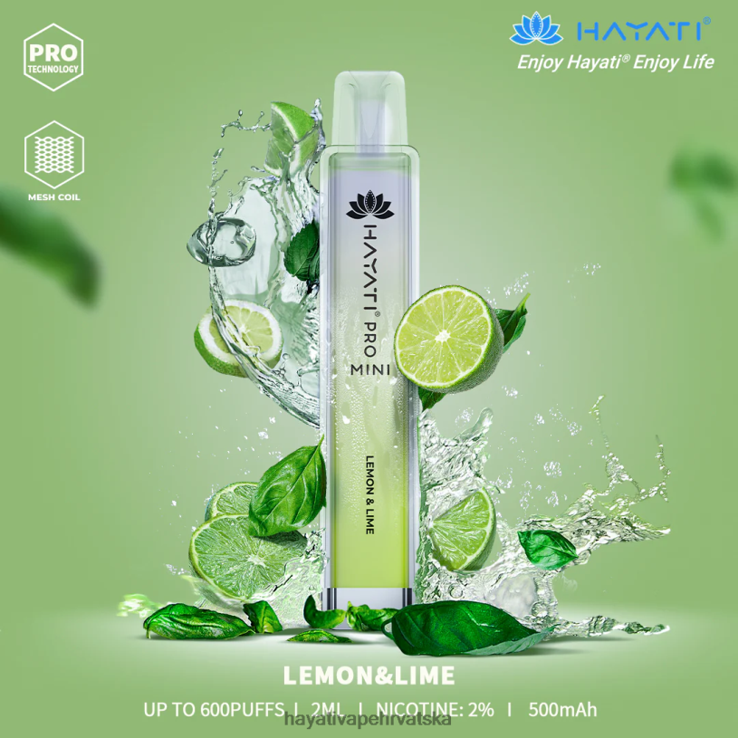 Hayati Vape Flavours - Hayati Pro Mini za jednokratnu upotrebu 0D4PD14 limun & limeta