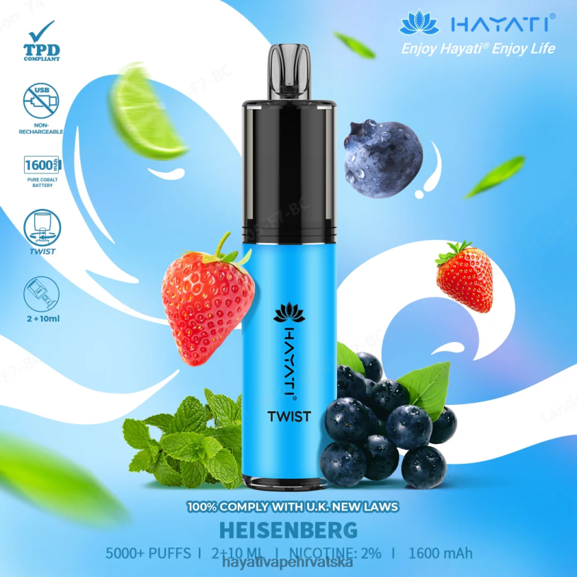 Hayati Hrvatska - Hayati Twist za jednokratnu upotrebu 0D4PD71 Heisenberg